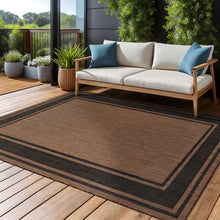 Waikiki Golden Brown Indoor/Outdoor Rug, 10’ x 8’! (NEW)