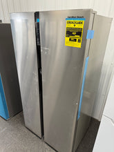 Hamilton Beach 20.6 Cu. Ft. Side By Side Frost Free Refrigerator with Integrated Digital Display, Platinum