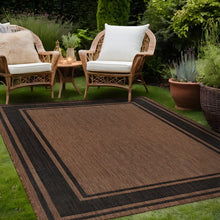 Waikiki Golden Brown Indoor/Outdoor Rug, 10’ x 8’! (NEW)