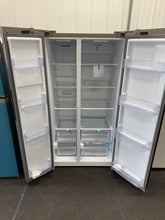 Hamilton Beach 20.6 Cu. Ft. Side By Side Frost Free Refrigerator with Integrated Digital Display, Platinum