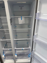 Hamilton Beach 20.6 Cu. Ft. Side By Side Frost Free Refrigerator with Integrated Digital Display, Platinum