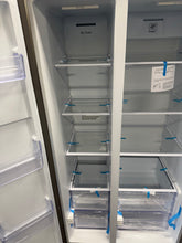 Hamilton Beach 20.6 Cu. Ft. Side By Side Frost Free Refrigerator with Integrated Digital Display, Platinum