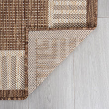 Derrymore Indoor / Outdoor Rug, Brown/Cream - 8’ x 10’! (NEW)