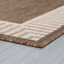Derrymore Indoor / Outdoor Rug, Brown/Cream - 8’ x 10’! (NEW)