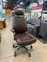 Moe's Home Collection Executive Office Chair Dark Brown Leather