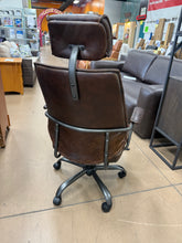 Moe's Home Collection Executive Office Chair Dark Brown Leather