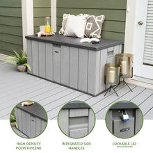 Lifetime 150 Gallon Outdoor Storage Deck Box, Storm Dust Gray (60215)**New in box**