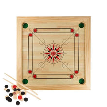 Hey Play 80-CROK Carrom Board Game Classic Strike & Pocket Table Game with Cue Sticks**New in box**
