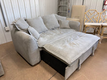 PLUSH PULL-OUT SLEEPER SOFA BED!! (BRAND NEW – LIGHT GRAY!)
