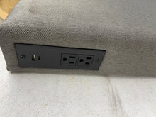 Carnegy Avenue
Hugo Twin Headboard with 2-Power Outlets, 1-USB and 1-USB Type-C Port with Faux Linen Upholstery in Gray- new