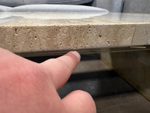 Rosa Rosso Levanto Marble Outdoor Coffee Table! (NEW - ALL REAL MARBLE)