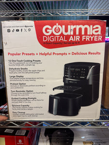 Gourmia 4-Quart Digital Air Fryer with 12 One-Touch Presets,Black!! NEW IN BOX!!