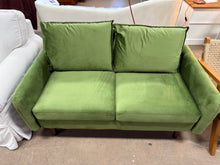 Marick Wide Velvet Round Arms Small Apartment Loveseat