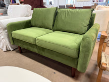 Marick Wide Velvet Round Arms Small Apartment Loveseat