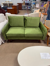 Marick Wide Velvet Round Arms Small Apartment Loveseat