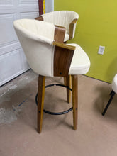 Art Leon Wood and Faux Leather Counter Height Barstool, Set of 2 - WE DO NOT SHIP!!