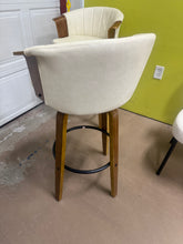 Art Leon Wood and Faux Leather Counter Height Barstool, Set of 2 - WE DO NOT SHIP!!