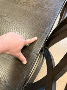 Westen Dining Table and 6 Chairs! (NEW & ASSEMBLED - MINOR SCRATCHES FROM SHIPPING)