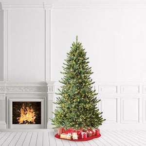 7.5 ft Pre-Lit Milford index Pine Artificial Christmas Tree, Clear Micro-Dot LED Lights, by Holiday Time**New in box**