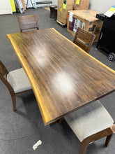 Whitney 5Pc Live Edge Dining Set! (NEW - SCRATCHED)
