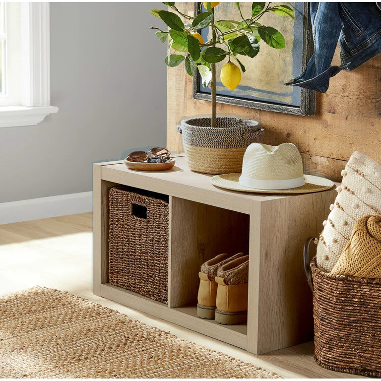 Better Homes & Gardens 2-Cube Storage Organizer, Natural**New in box**