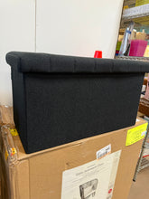 Seville Classics Boucle Foldable Storage Trunk, Black! (NEW)