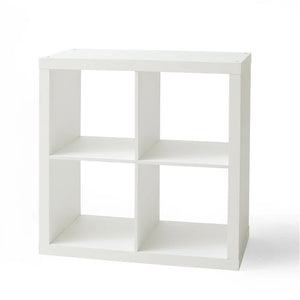 Better Homes & Gardens 4-Cube Storage Organizer, White Texture**New in box**