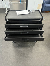Black 34.3 in. Rolling Metal Tool Cabinet Heavy Duty Garage Storage Lockable Doors 3 Drawers Mobile Workbench Organizer - WE DO NOT SHIP!!