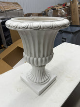 Napoli 19 in. W x 26.5 in. H Antique White Lightweight Concrete Garden Urn Planter- new!