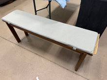 47” Wide Dining Bench W/Removable Cushion! (NEW - CHIPPED)
