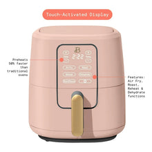 Beautiful 6 Qt Air Fryer with TurboCrisp Technology and Touch-Activated Display, Rose! (NEW)