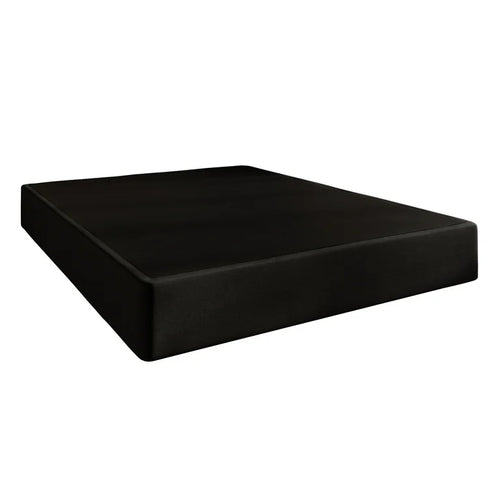 CraftPorch Upholstered Linen Metal Box Spring Black, 7.5”High - Queen! (NEW IN BOX)