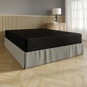 CraftPorch Upholstered Linen Metal Box Spring Black, 7.5”High - Queen! (NEW IN BOX)