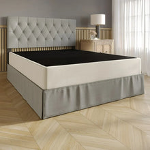 CraftPorch Upholstered Linen Metal Box Spring Black, 7.5”High - Queen! (NEW IN BOX)