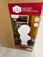 Holiday Time 55" Lighted Paint Your Own Lighted Blow Mold Gingerbread Man! (NEW IN BOX)