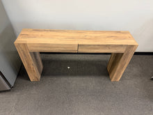 63” RUSTIC WOOD ENTRYWAY CONSOLE TABLE WITH 2 DRAWERS!! (BRAND NEW & ASSEMBLED) - (WE DO NOT SHIP)