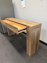 63” RUSTIC WOOD ENTRYWAY CONSOLE TABLE WITH 2 DRAWERS!! (BRAND NEW & ASSEMBLED) - (WE DO NOT SHIP)