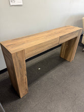 63” RUSTIC WOOD ENTRYWAY CONSOLE TABLE WITH 2 DRAWERS!! (BRAND NEW & ASSEMBLED) - (WE DO NOT SHIP)