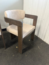 Kriaris Destin Light Gray Polished Microfiber & Walnut Finish Side Chair(SET OF 2)