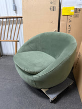 Better Homes & Gardens Mira Swivel Chair, Olive Velvet! (NEW OUT OF BOX)