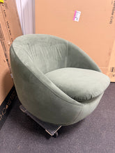 Better Homes & Gardens Mira Swivel Chair, Olive Velvet! (NEW OUT OF BOX)