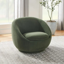 Better Homes & Gardens Mira Swivel Chair, Olive Velvet! (NEW OUT OF BOX)
