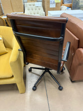 Amaiia Mid-back Ribbed Upholstered Swivel PU Leather Ergonomic Office Desk Chair, Conference Chair - WE DO NOT SHIP!!