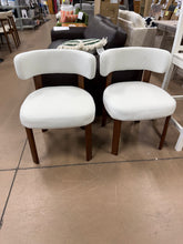 Wooden Dining Chairs,Fabric Upholstered Dining Room Chair Kitchen Chairs (Set of 2)! (NEW & ASSEMBLED)
