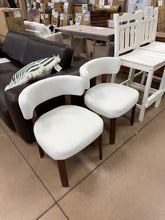 Wooden Dining Chairs,Fabric Upholstered Dining Room Chair Kitchen Chairs (Set of 2)! (NEW & ASSEMBLED)