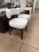 Wooden Dining Chairs,Fabric Upholstered Dining Room Chair Kitchen Chairs (Set of 2)! (NEW & ASSEMBLED)