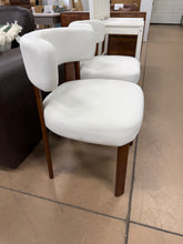 Wooden Dining Chairs,Fabric Upholstered Dining Room Chair Kitchen Chairs (Set of 2)! (NEW & ASSEMBLED)