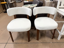 Wooden Dining Chairs,Fabric Upholstered Dining Room Chair Kitchen Chairs (Set of 2)! (NEW & ASSEMBLED)