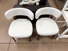 Wooden Dining Chairs,Fabric Upholstered Dining Room Chair Kitchen Chairs (Set of 2)! (NEW & ASSEMBLED)