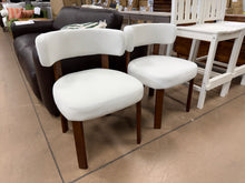 Wooden Dining Chairs,Fabric Upholstered Dining Room Chair Kitchen Chairs (Set of 2)! (NEW & ASSEMBLED)